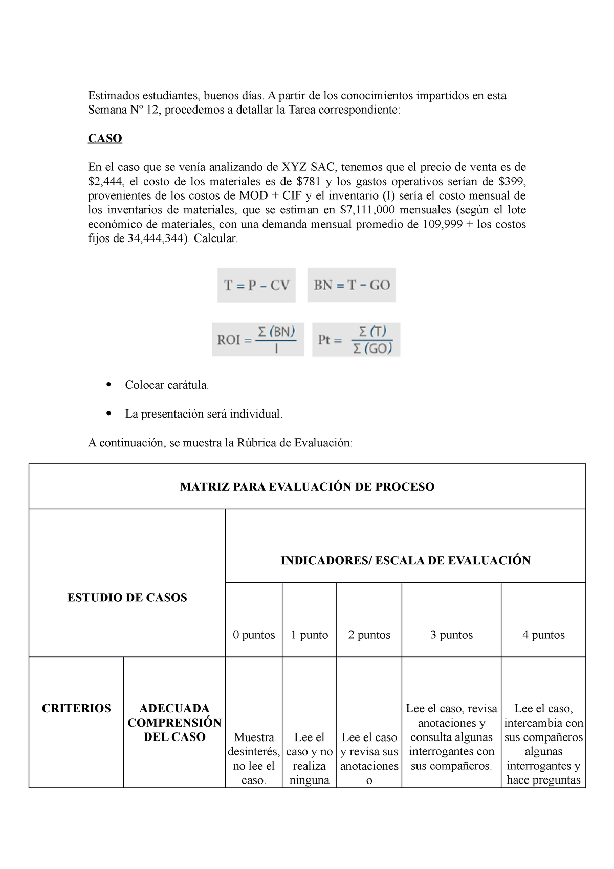 S12.s1 - Tarea - Estimados Estudiantes, Buenos Días. A Partir De Los ...