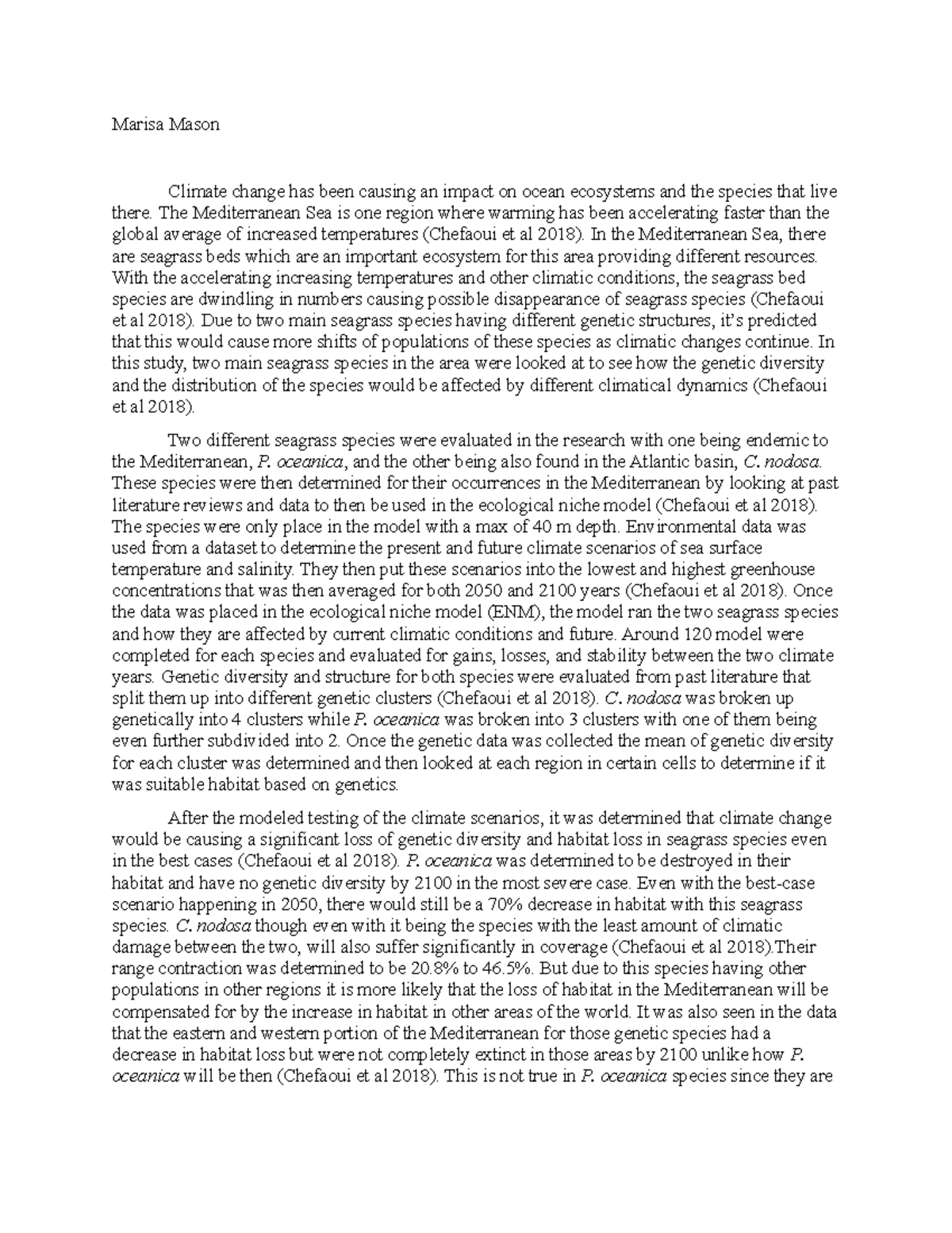 Paper Commentary 2 Reading a scientific article and write a summary