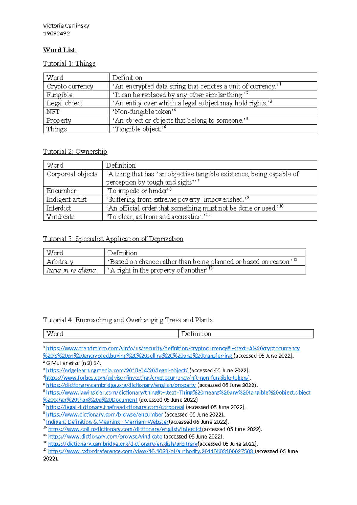 Word list - it's a word list - 19092492 Word List. Tutorial 1: Things ...
