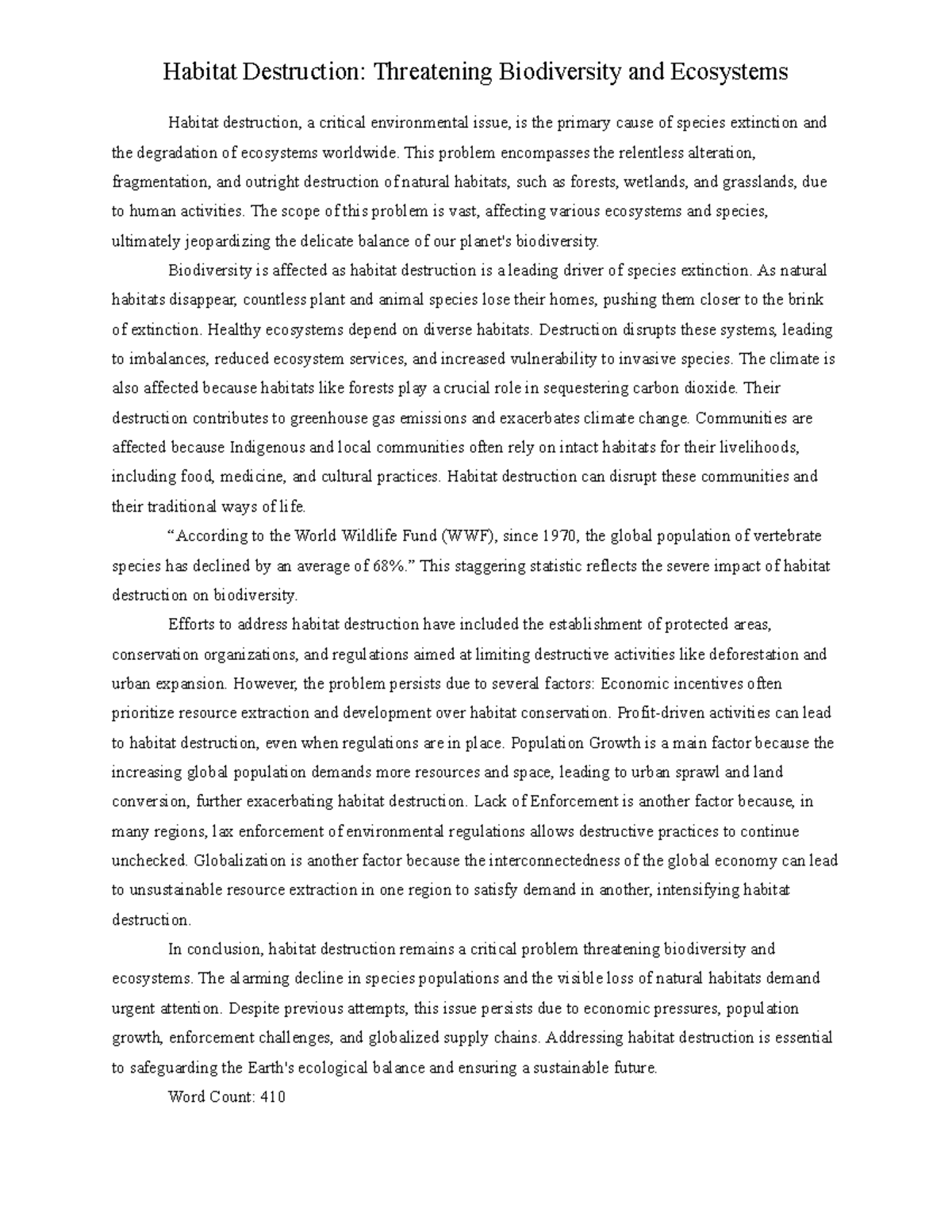 Habitat Destruction jkhuihikjbkhjb Habitat Destruction Threatening