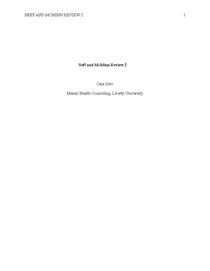 Paper Neff and Mc Minn Review Assignment Instructions - COUC 506 PAPER ...