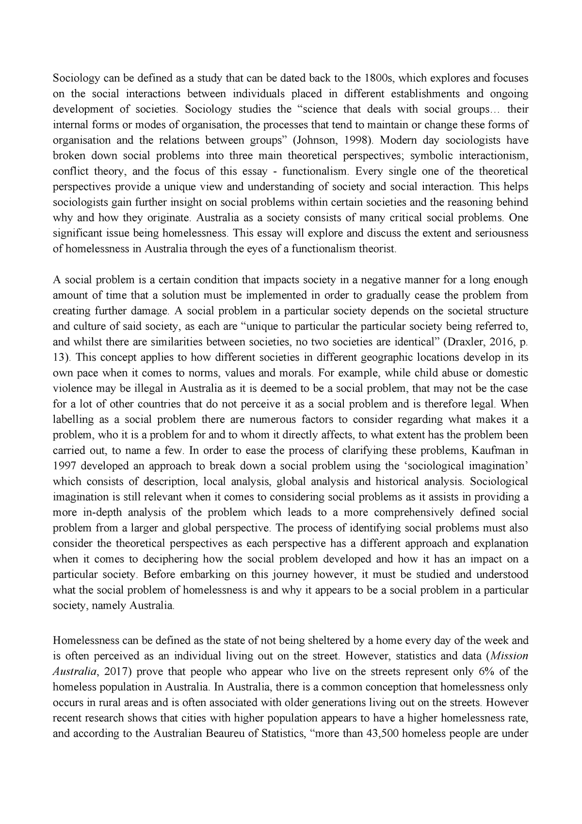 a short essay on social issues