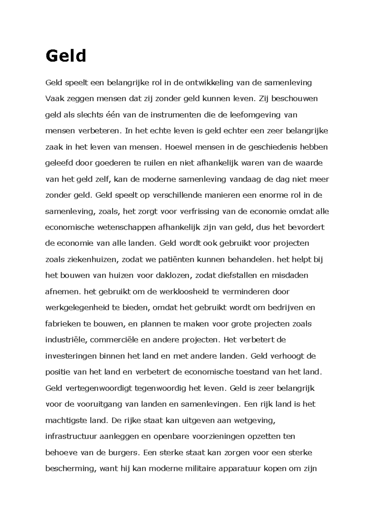 Geld - Geld is een alomtegenwoordig onderdeel van ons dagelijks leven ...