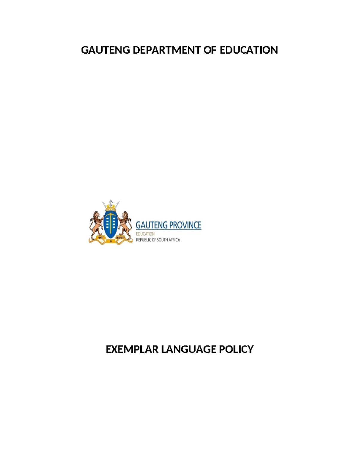 1.3.2-e-School-Language-Policy - GAUTENG DEPARTMENT OF EDUCATION ...