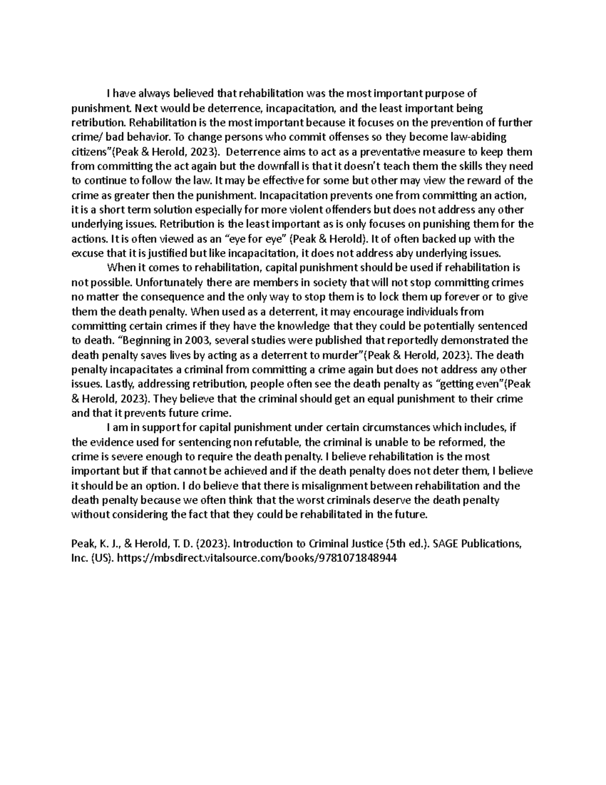 CJ 112 Module Three Journal Guidelines and Rubric - I have always ...