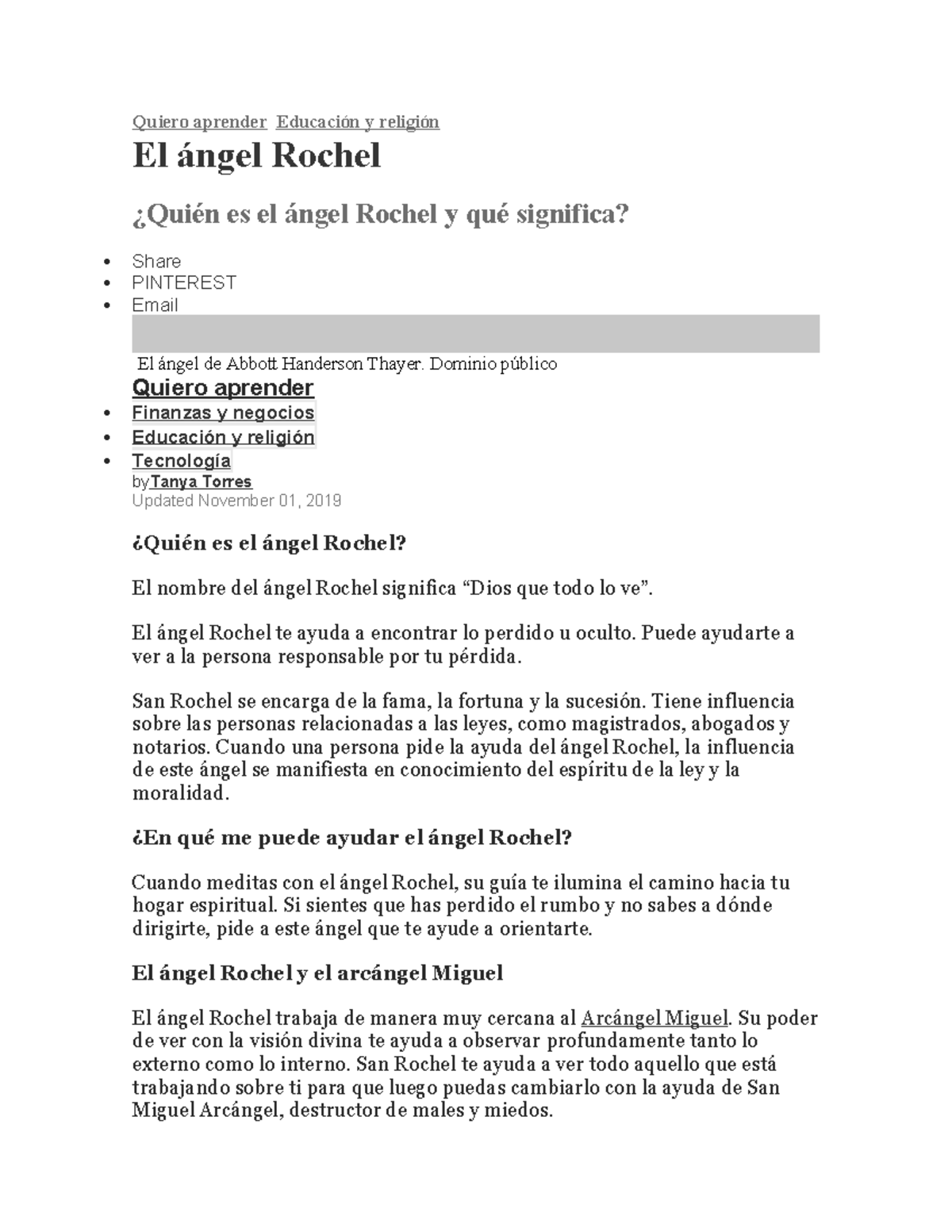 Documento 1 - nideahe - Quiero aprender Educación y religión El ángel ...