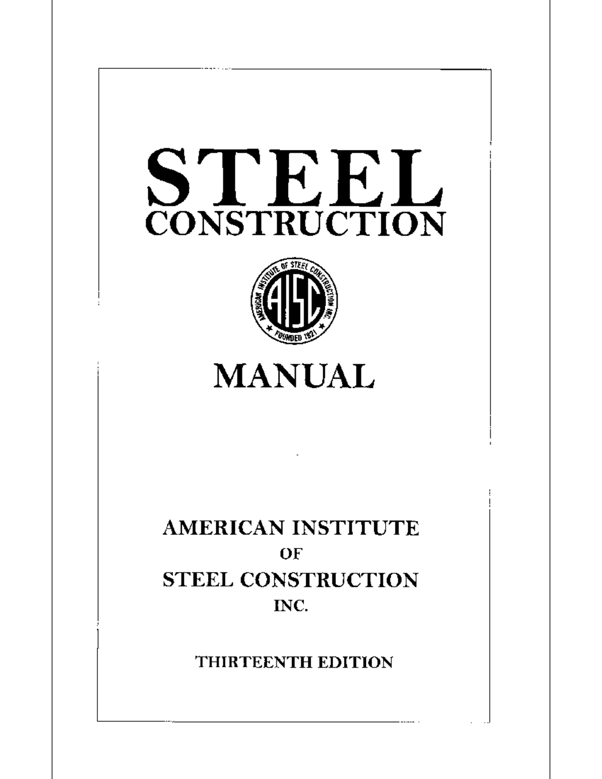 AISC Steel Construction Manual 13th Part 13 Struktur Baja II Studocu