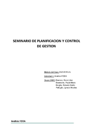 Entrega #1 - Cuadro Organizador - Seminario de Planificacion y Control ...