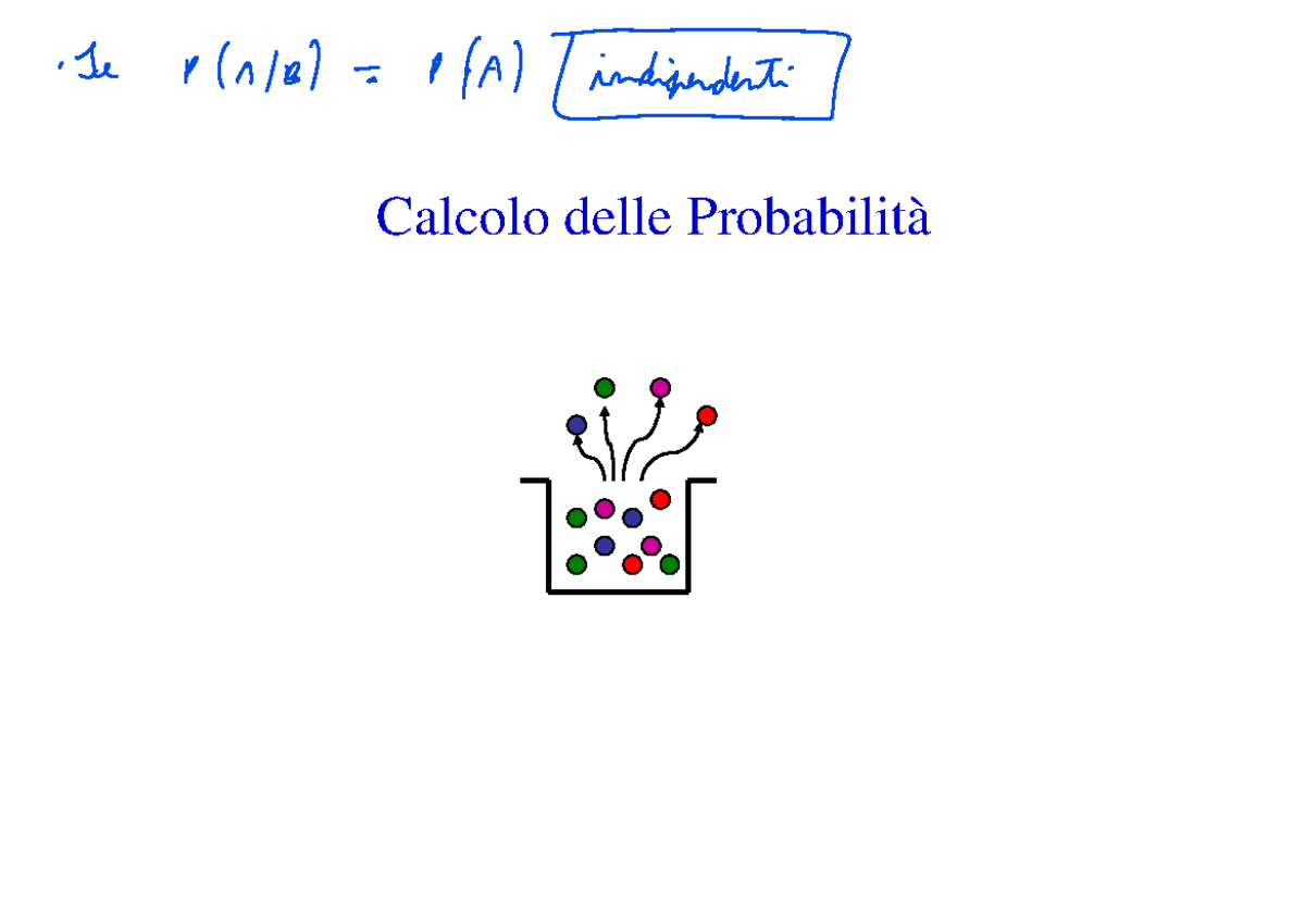 6. Calcolo delle probabilita Calcolo delle Probabilità Perché si studia il calcolo delle Studocu 6. Calcolo delle probabilita Calcolo delle Probabilità Perché si studia il calcolo delle Studocu