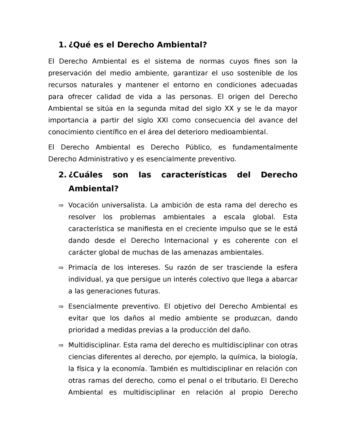 Derecho 11 Apuntes 1 ¿qué Es El Derecho Ambiental El Derecho Ambiental Es El Sistema De 5385