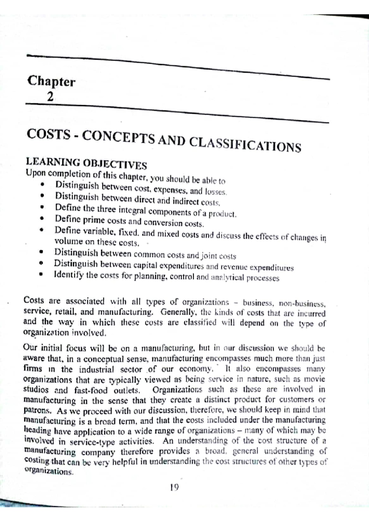 Mod1 ACCT501 - Cost accounting - Studocu