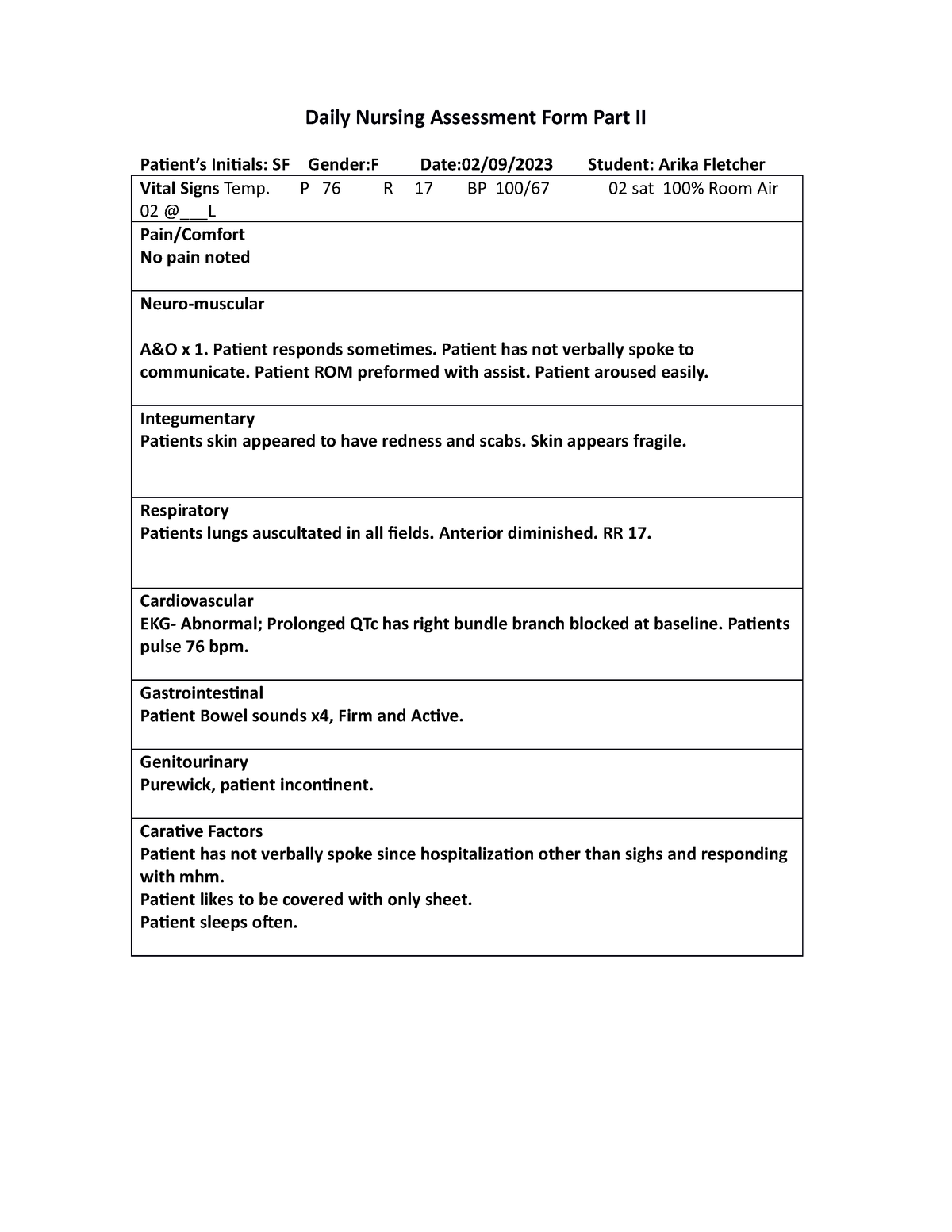 02 09 2023 Nursing Assessment Daily Nursing Assessment Form Part II   Thumb 1200 1553 