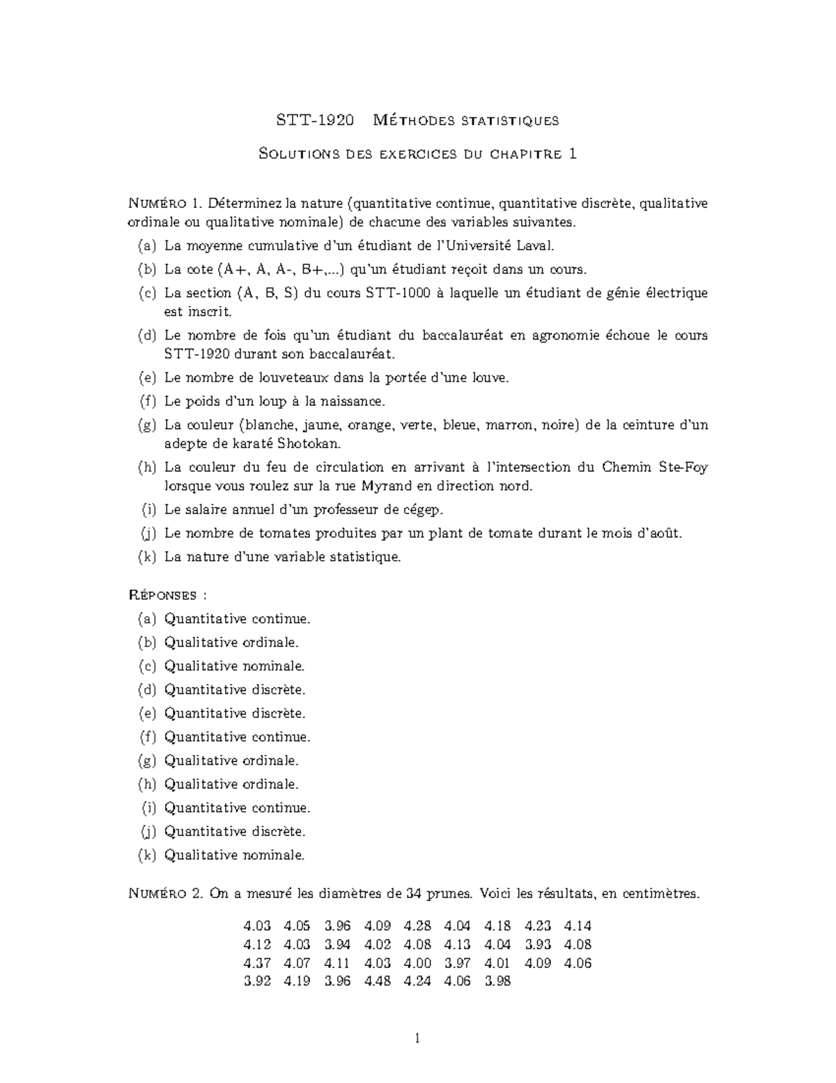 STT 1920 Solutions Chapitre 1 - STT-1920 M ́ethodes Statistiques ...