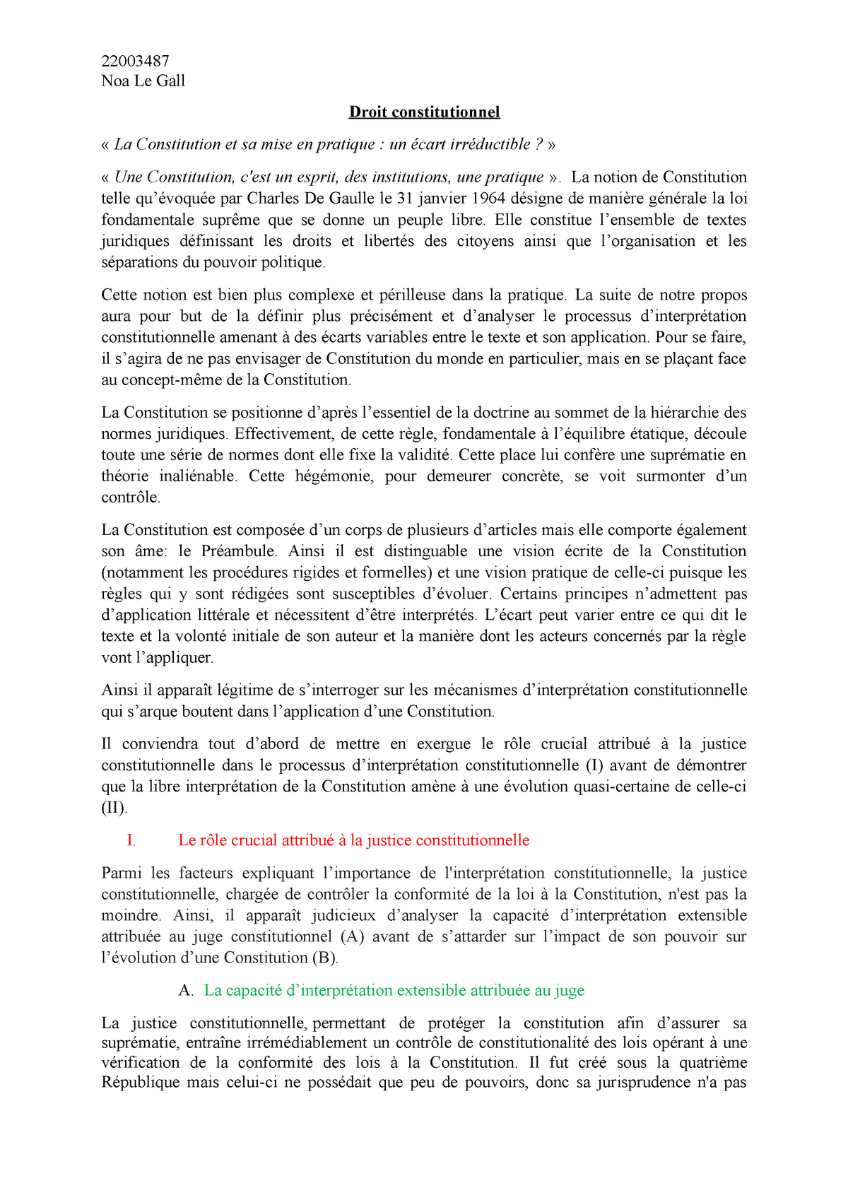 sujet dissertation sur la constitution