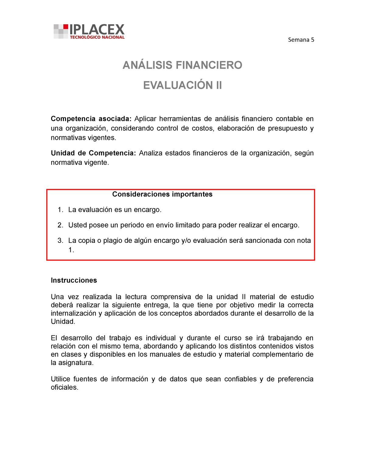 Evaluacion 2 Analisis Financiero - ANÁLISIS FINANCIERO EVALUACIÓN II ...