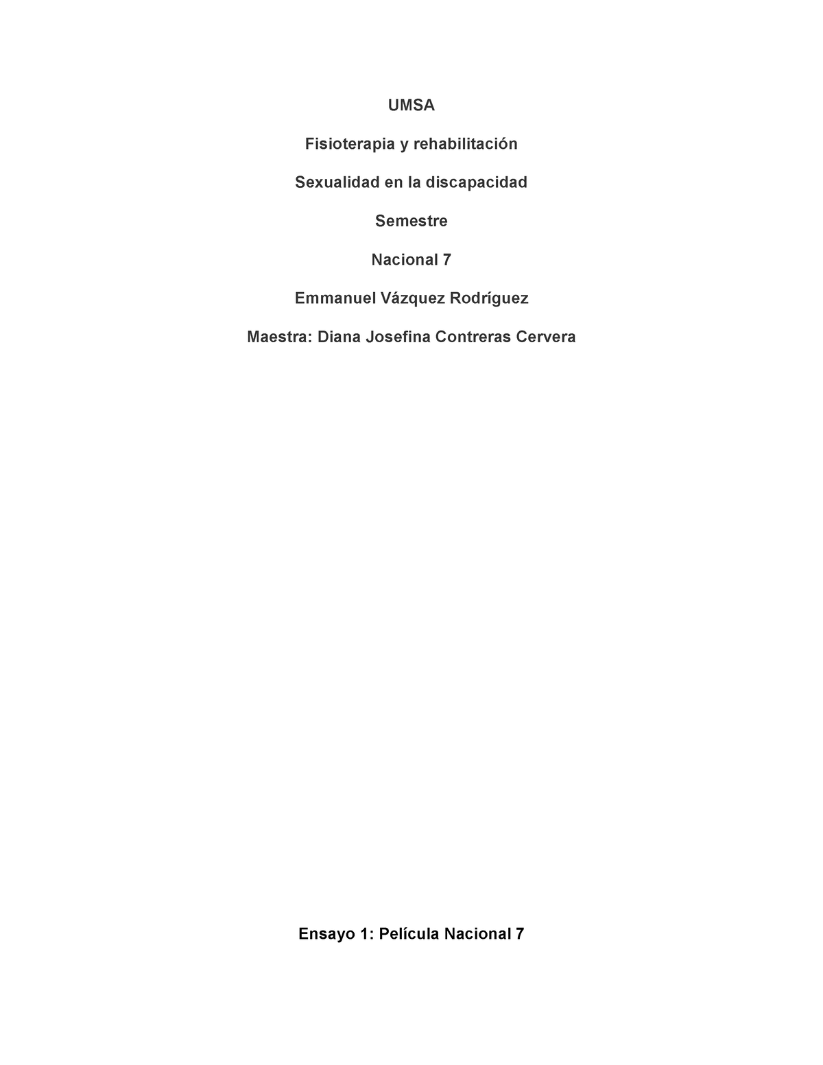 Sex T1 Emvr Tarea De Investigación De To Umsa Fisioterapia Y Rehabilitación Sexualidad En 3115