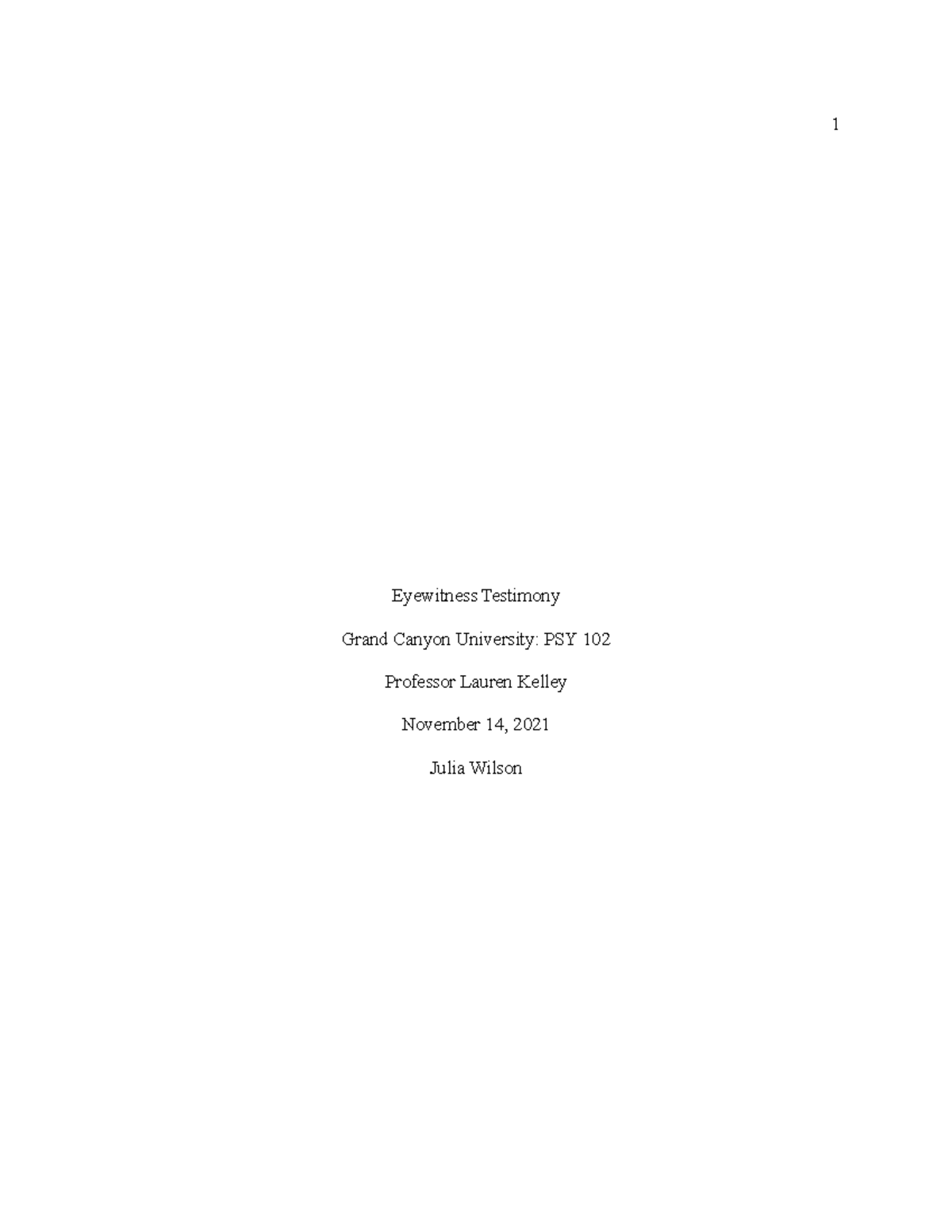 The Psychology Of Eyewitness Testimony: What Really Matters - 9041ee0