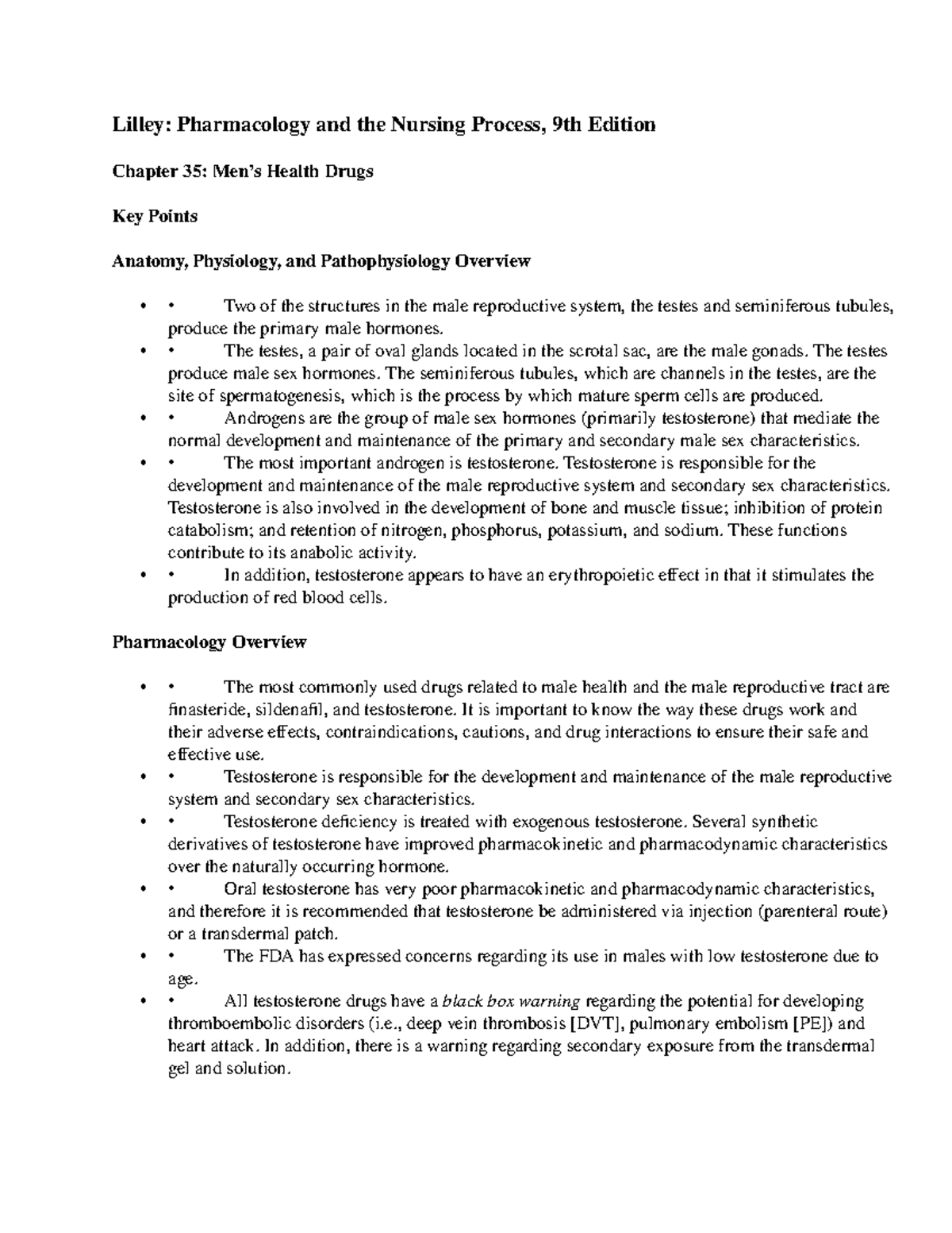 Chapter 35 - Pharmacology and the Nursing Process - Lilley ...