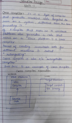 Compiler Design Notes - COMPILER DESIGN [R17A0512] LECTURE NOTES B III ...