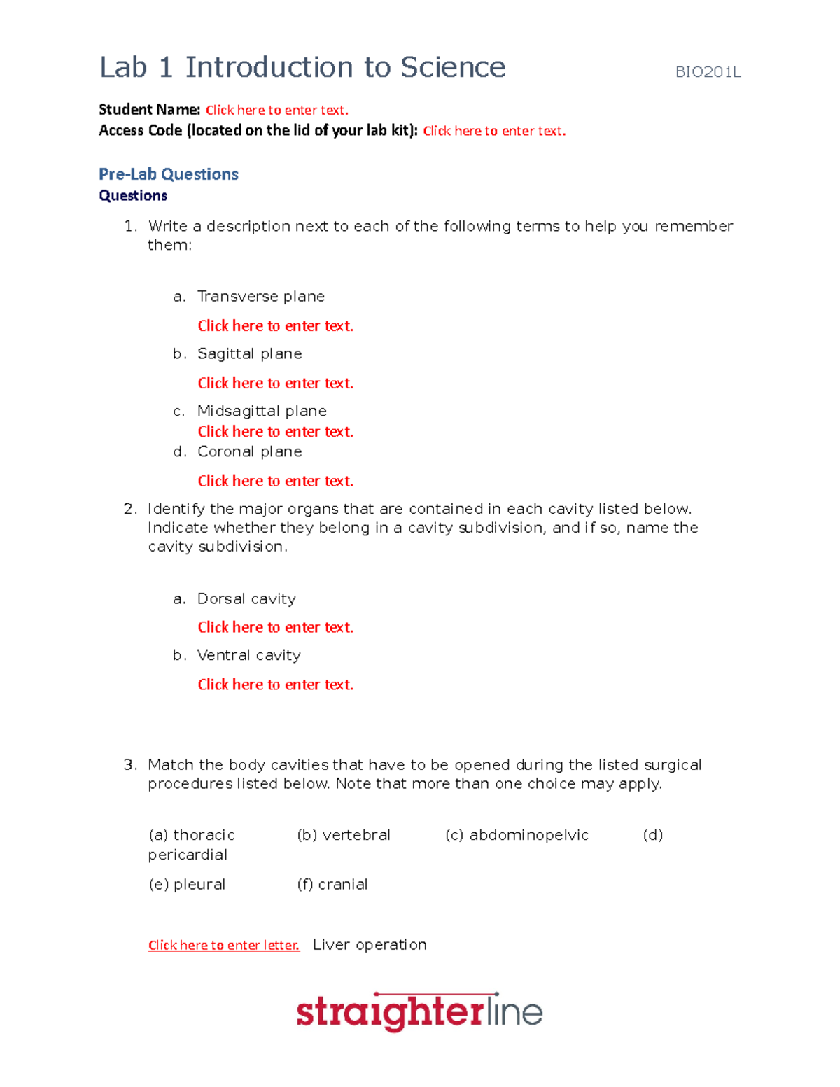 BIO201L+Lab+1+Upload+Document - Student Name: Click here to enter text ...
