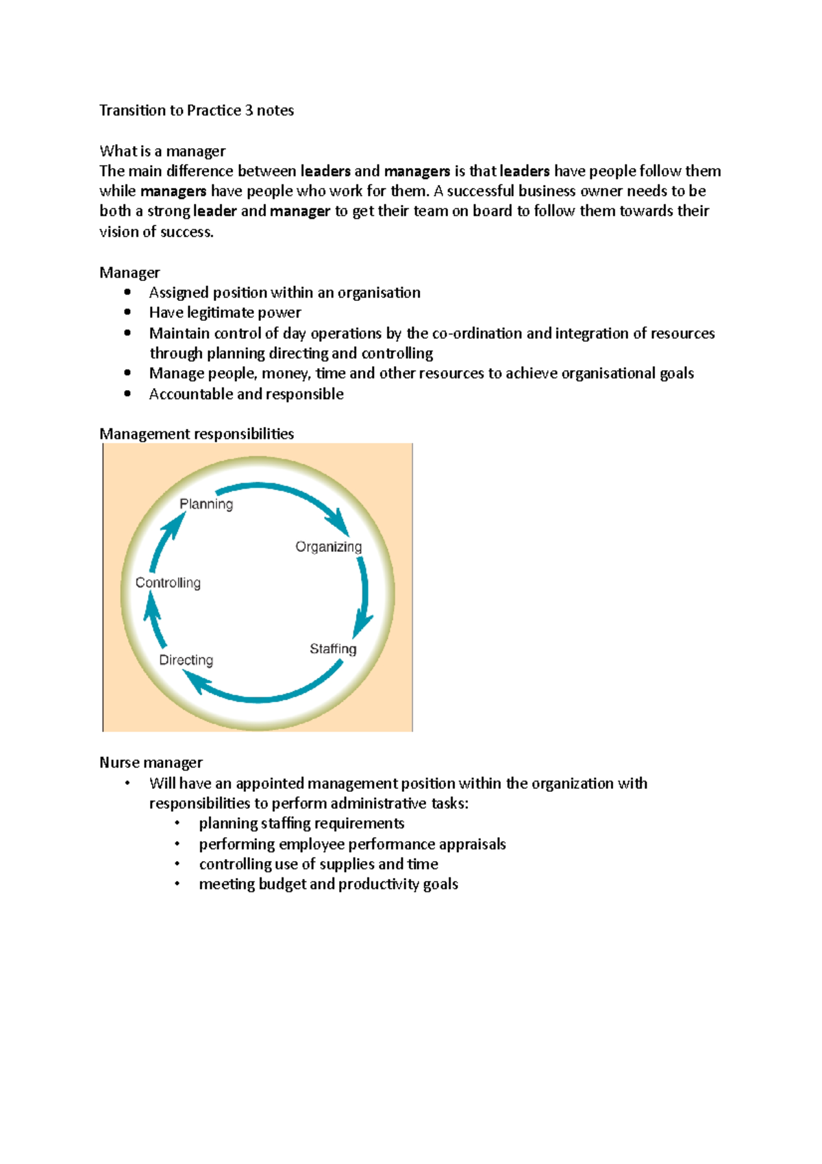 Transition to Practice 3 notes - Transition to Practice 3 notes What is ...