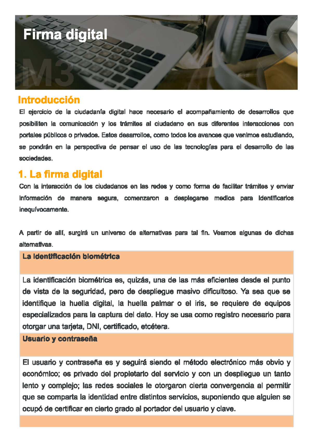 M4 - Material practico - Firma digital Introducción El ejercicio de la ...