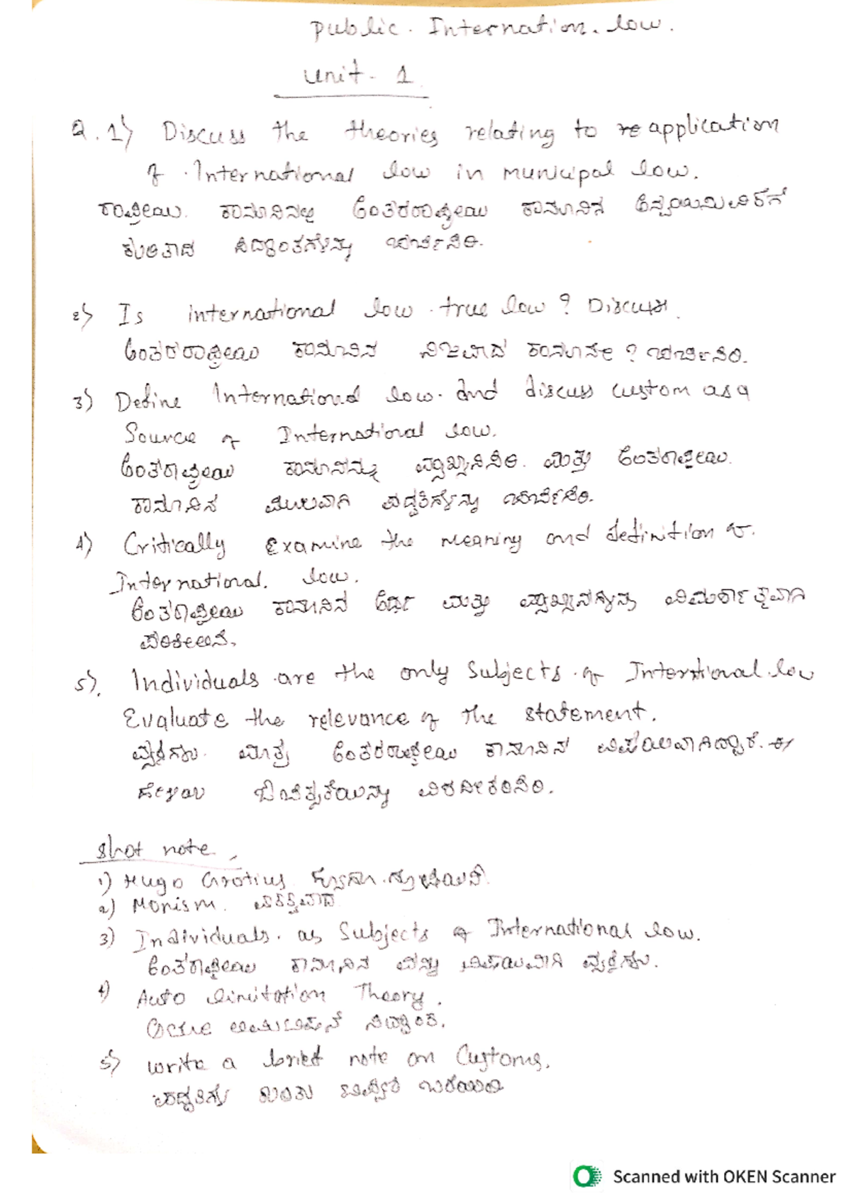 PIL IMP questions - Good for students - Public international law - Studocu