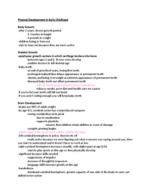 Chapter 10 Notes - Chapter 10: Emotional and Social Development in ...
