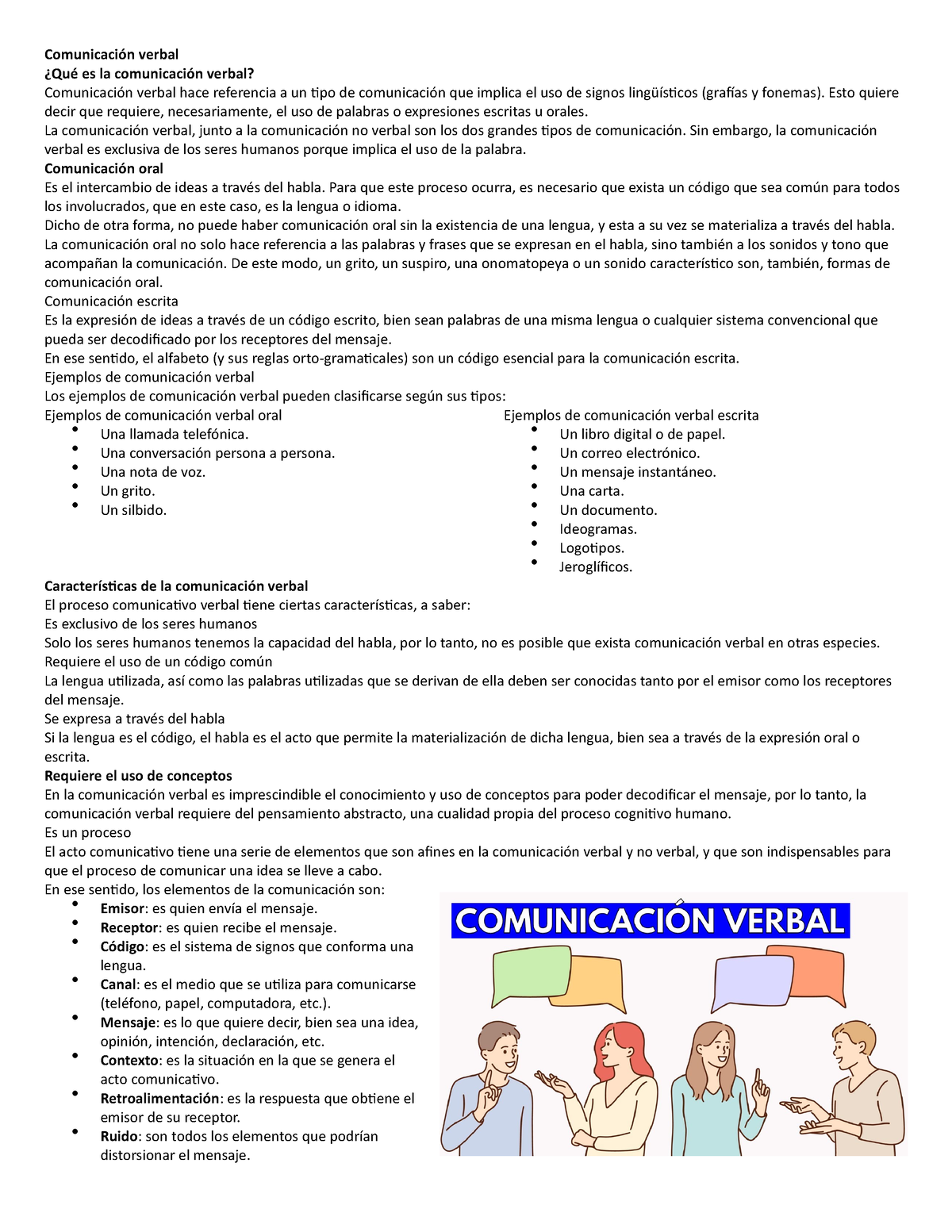 Comunicación Verbal Y No Verbal - Comunicación Verbal ¿Qué Es La ...