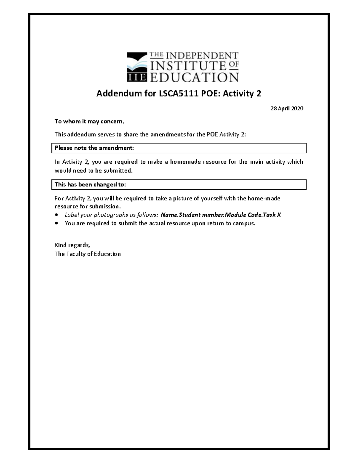POE Addendum.pdf lcsa - This is a POE amendments - Addendum for ...