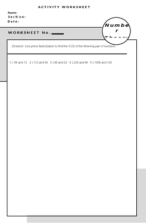 Format-Bezouts-Theorem sa false - BSED - Math - Na m e : A C T I V I T ...