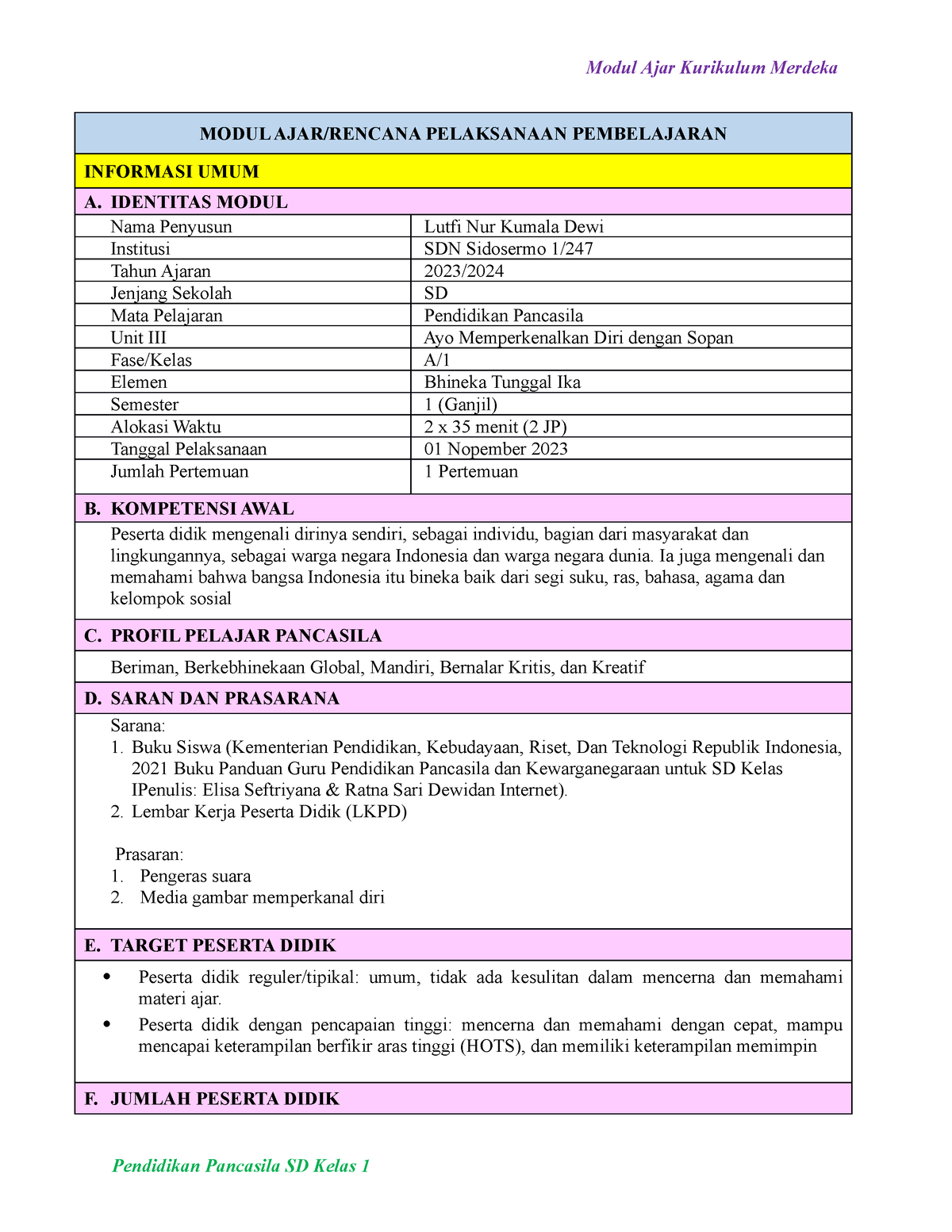 Modul Ajar Pendidikan Pancasila Unit 2 Pertemuan Ke 4 - Modul Ajar ...