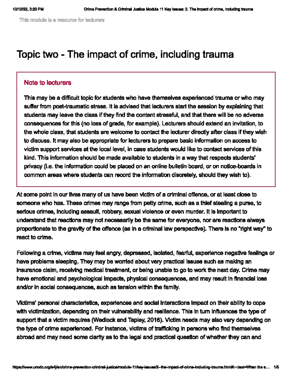 the-impact-of-crime-including-trauma-criminal-justice-studocu