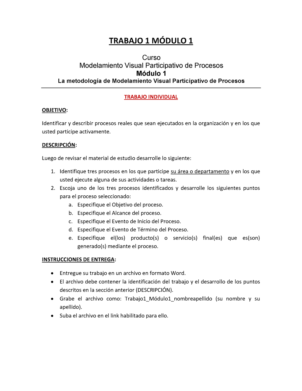 01 11 Trabajo 1 Módulo 1 - TRABAJO 1 M”DULO 1 TRABAJO INDIVIDUAL ...