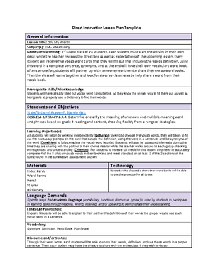 C909 Lesson Plan Reading Methods and Intervention - Inference Makes All ...