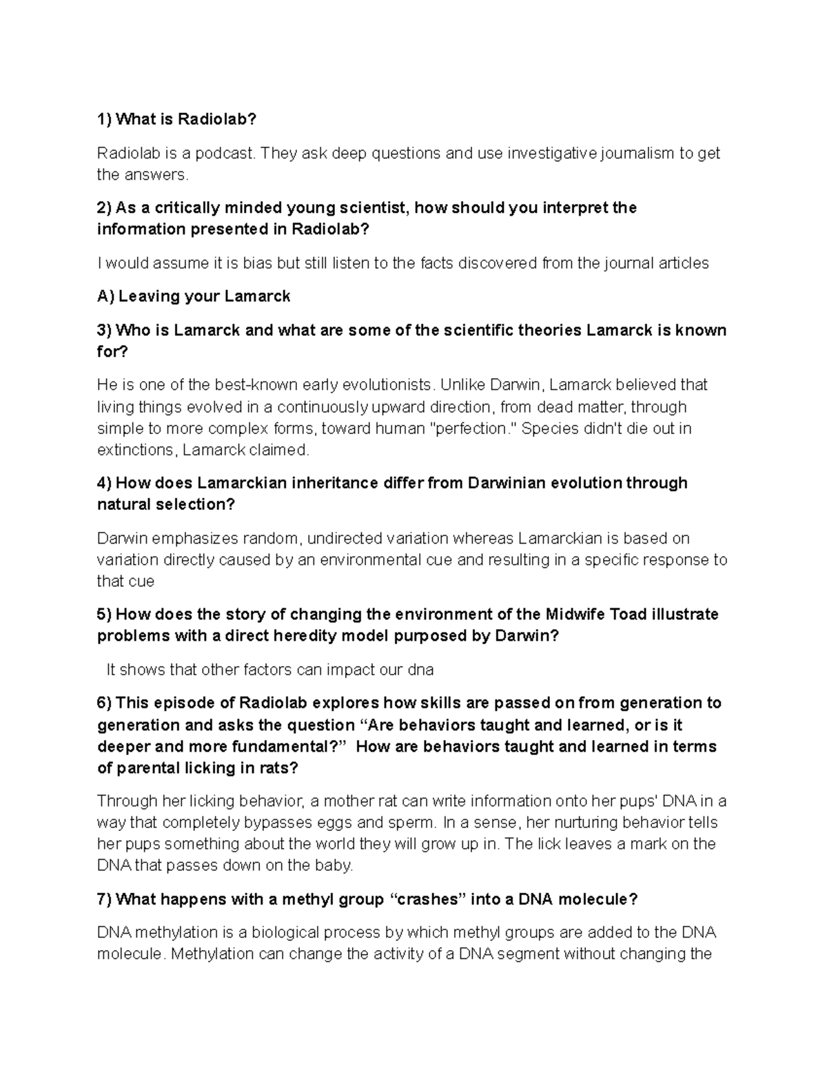 Heritability and What is Radiolab? Radiolab is a podcast