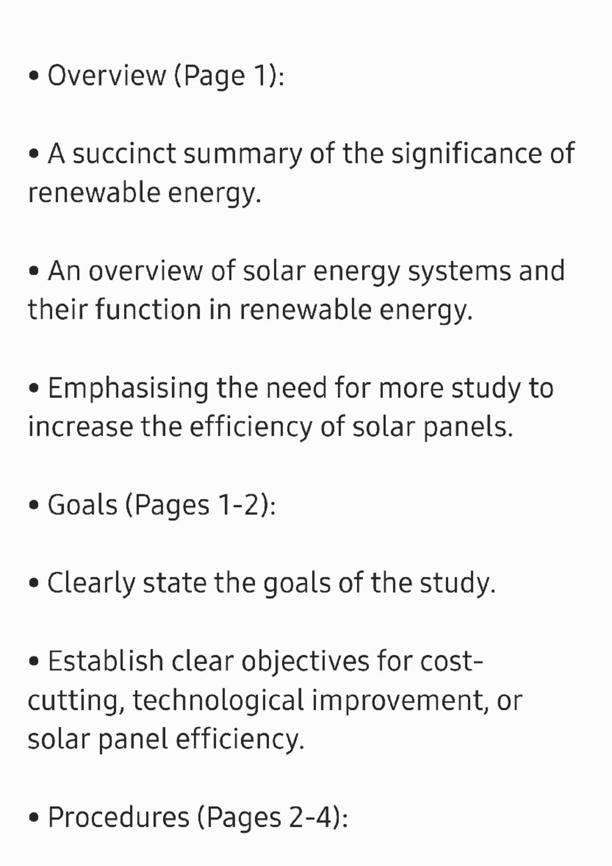 Solar Panel Work Plan - Environmental Chemistry - Studocu