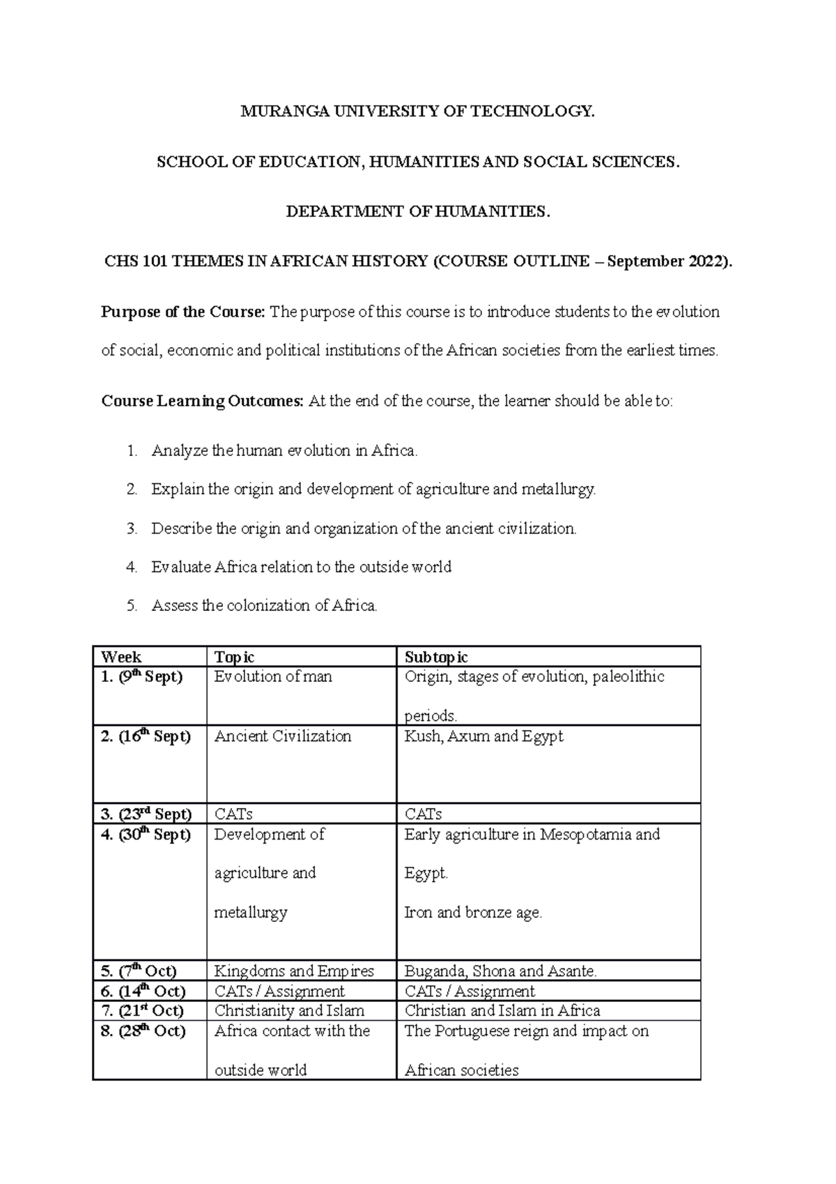 chs-101-course-outlne-themes-in-african-history-1-muranga-university