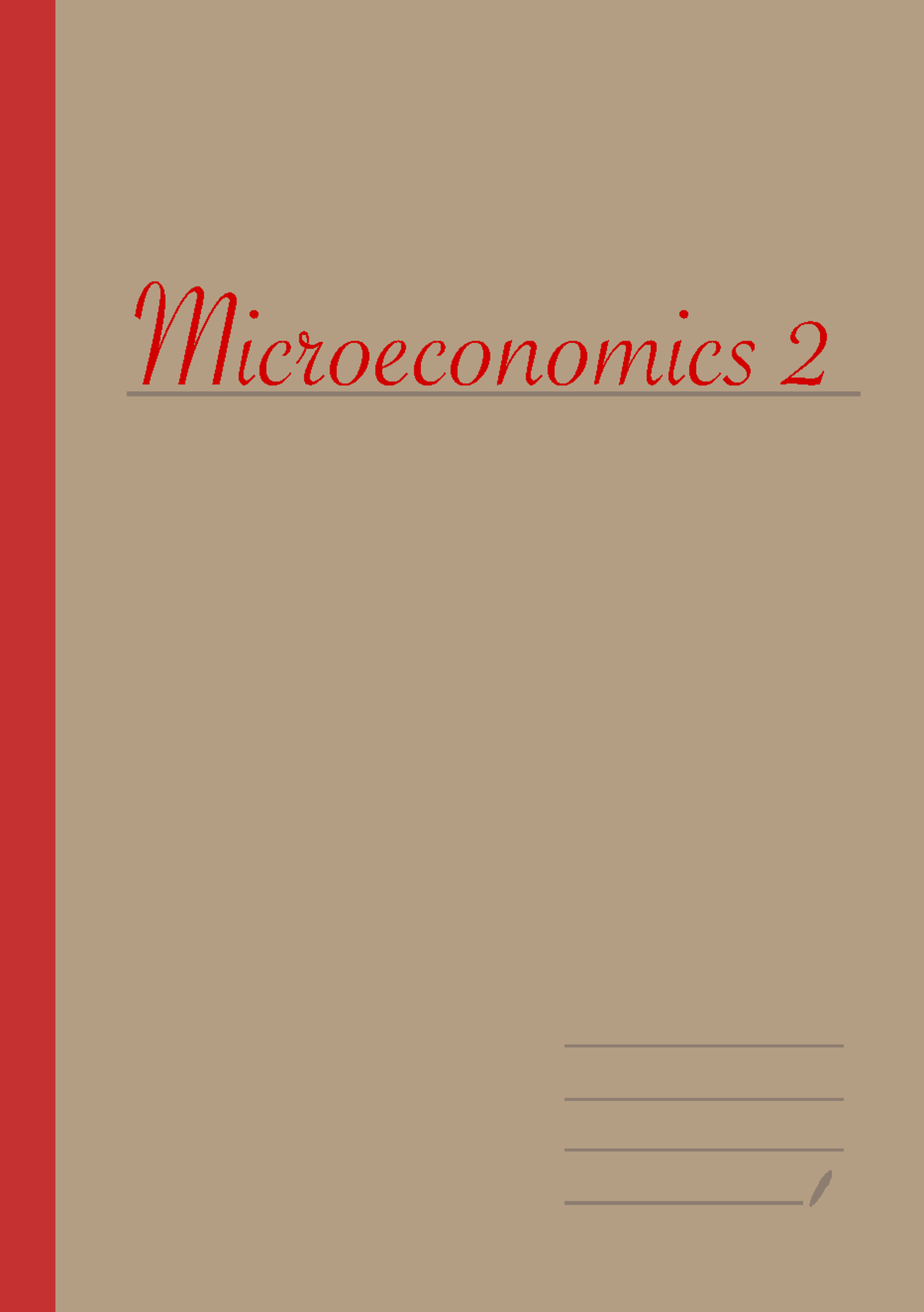 Microeconomics 2 - Appunti Microeconomia Modulo 2 - Microeconomics 11 ...