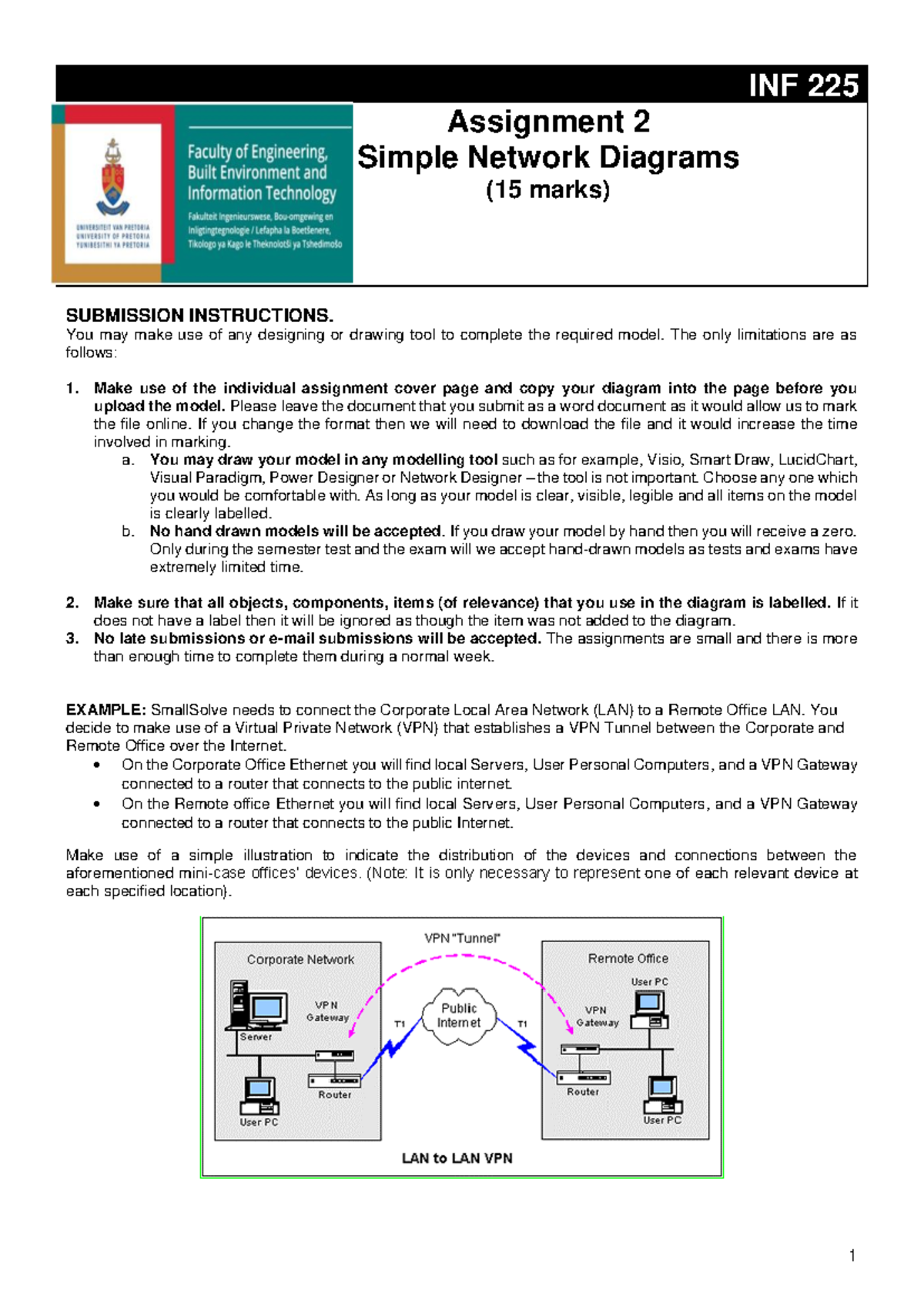 INF225 - Practice material - 1 INF 225 Assignment 2 Simple Network ...