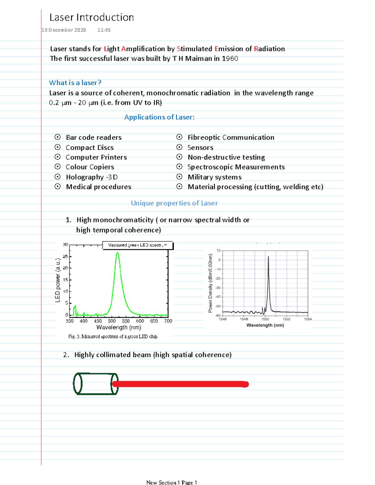 Laser Einstein coefficient Laser stands for Light Amplification