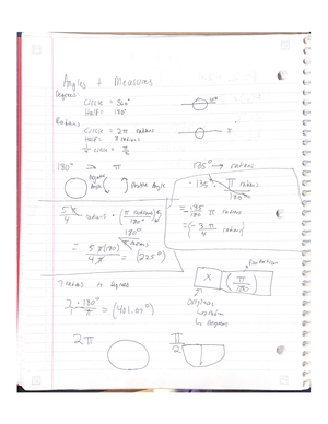 Right Triangle Trigonometry - MATH 130 - Studocu