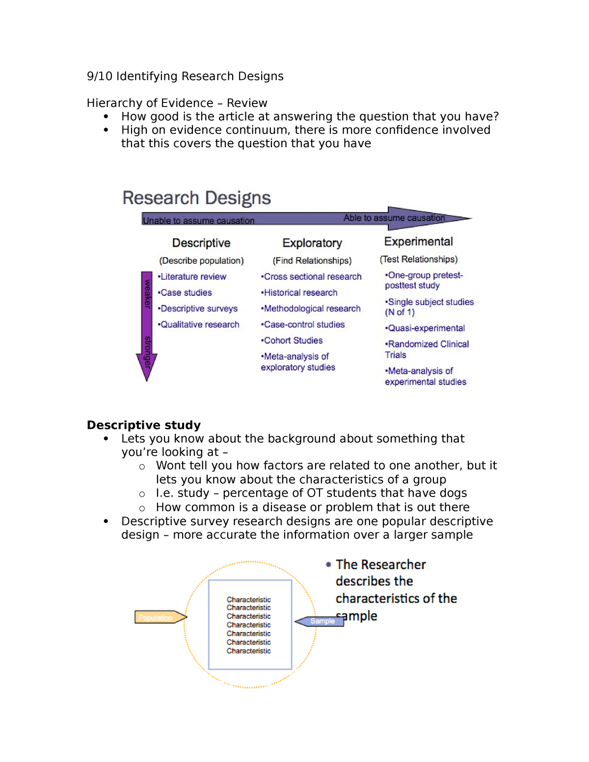 identifying research design worksheet answers