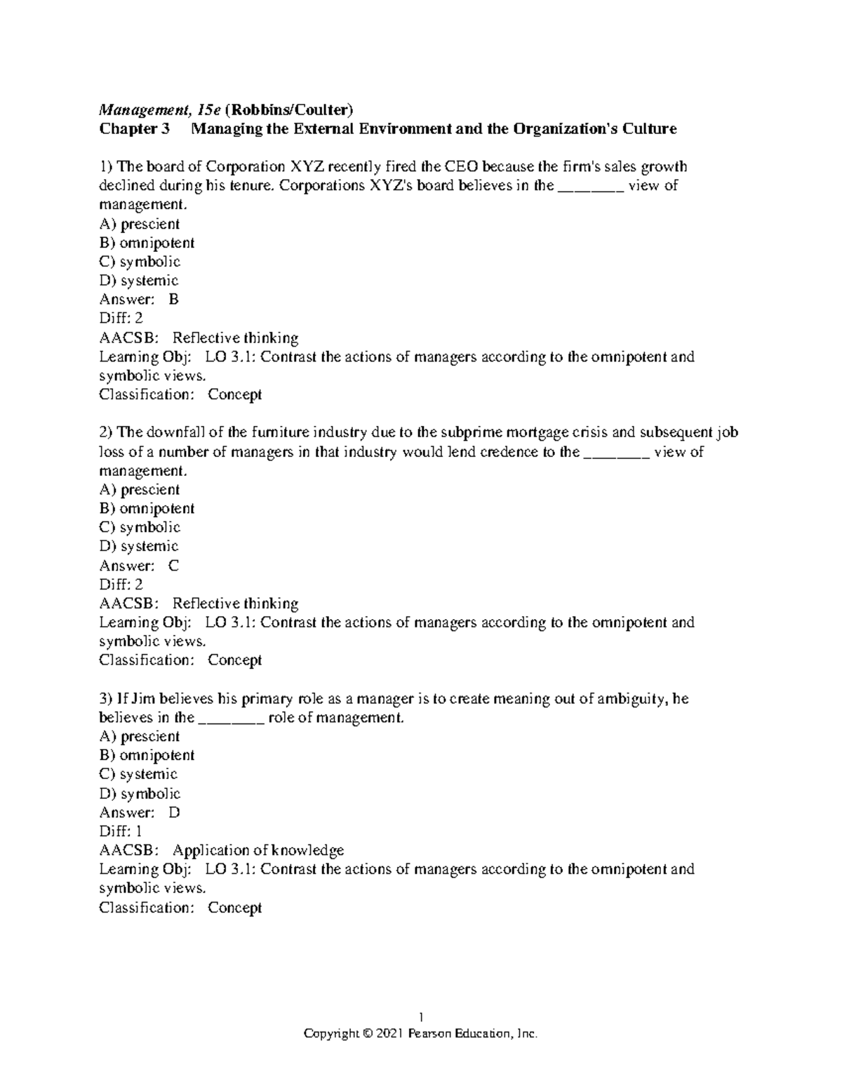 10e Management 1 Management 10e Robbins Chapter 1 Introduction