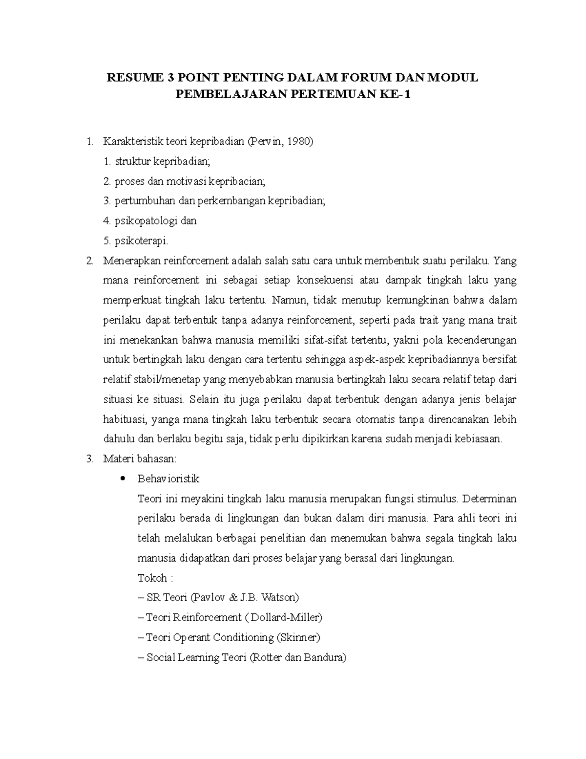 Aura Nurul Qolbi - 10050019185 Resume 3 Point Penting - RESUME 3 POINT ...