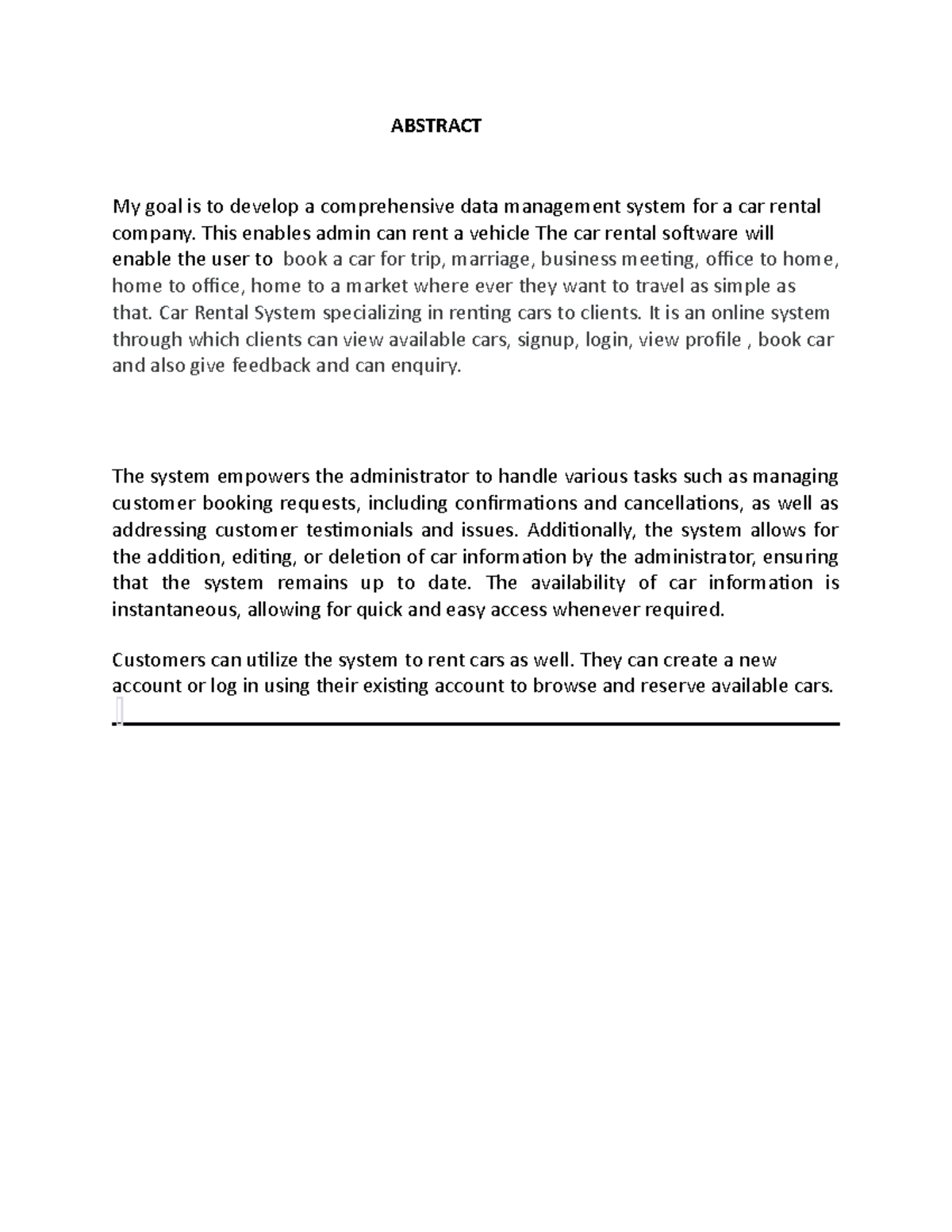 Abstract - educational to many - ABSTRACT My goal is to develop a ...