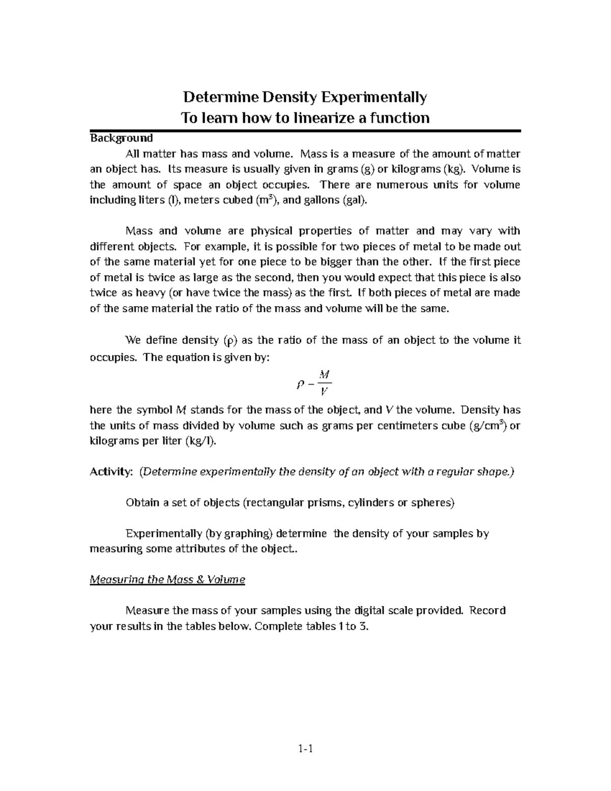 2022-2023-ap-physics-1-density-lab-to-learn-how-to-linearize