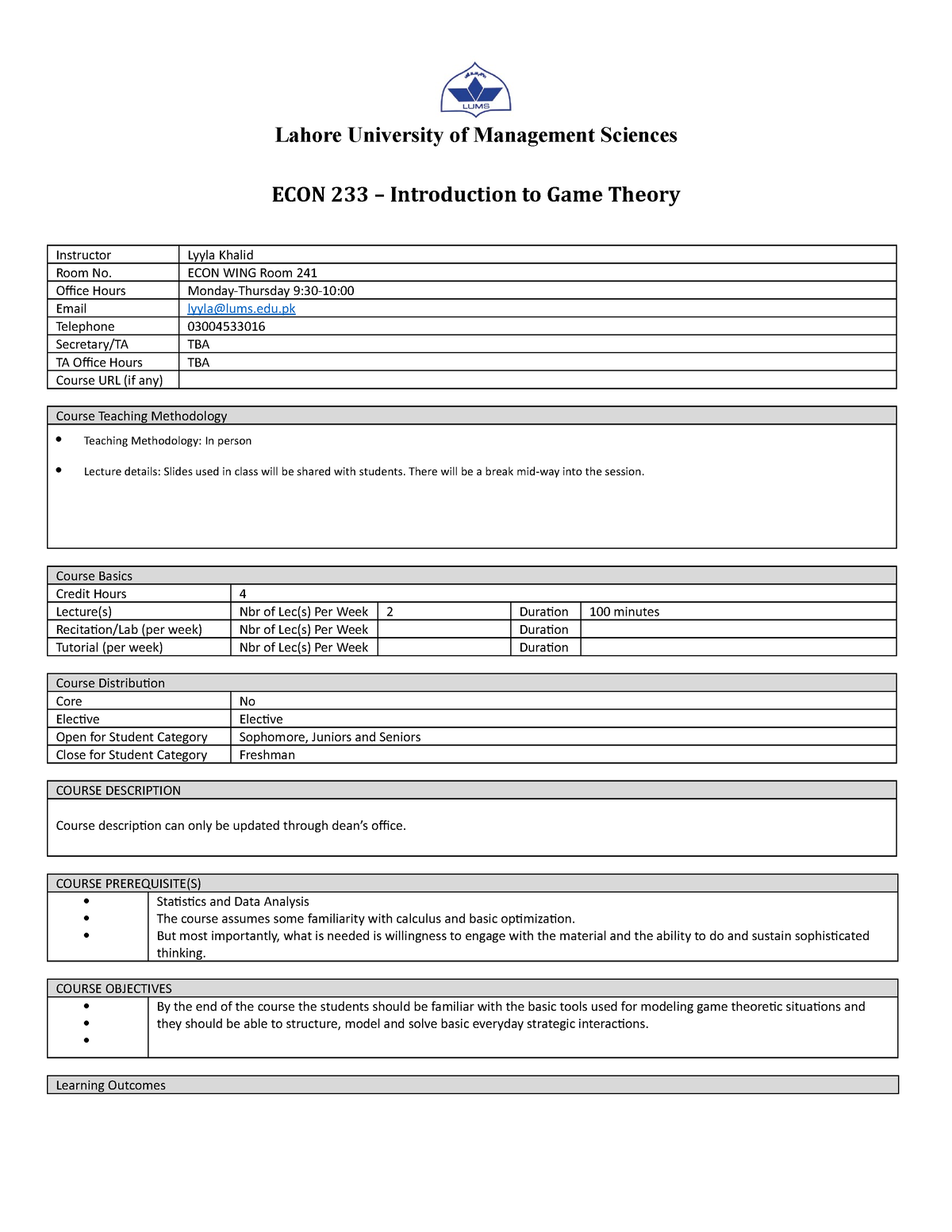 econ-233-introduction-to-game-theory-sec-1-2-lyyla-khalid-lahore