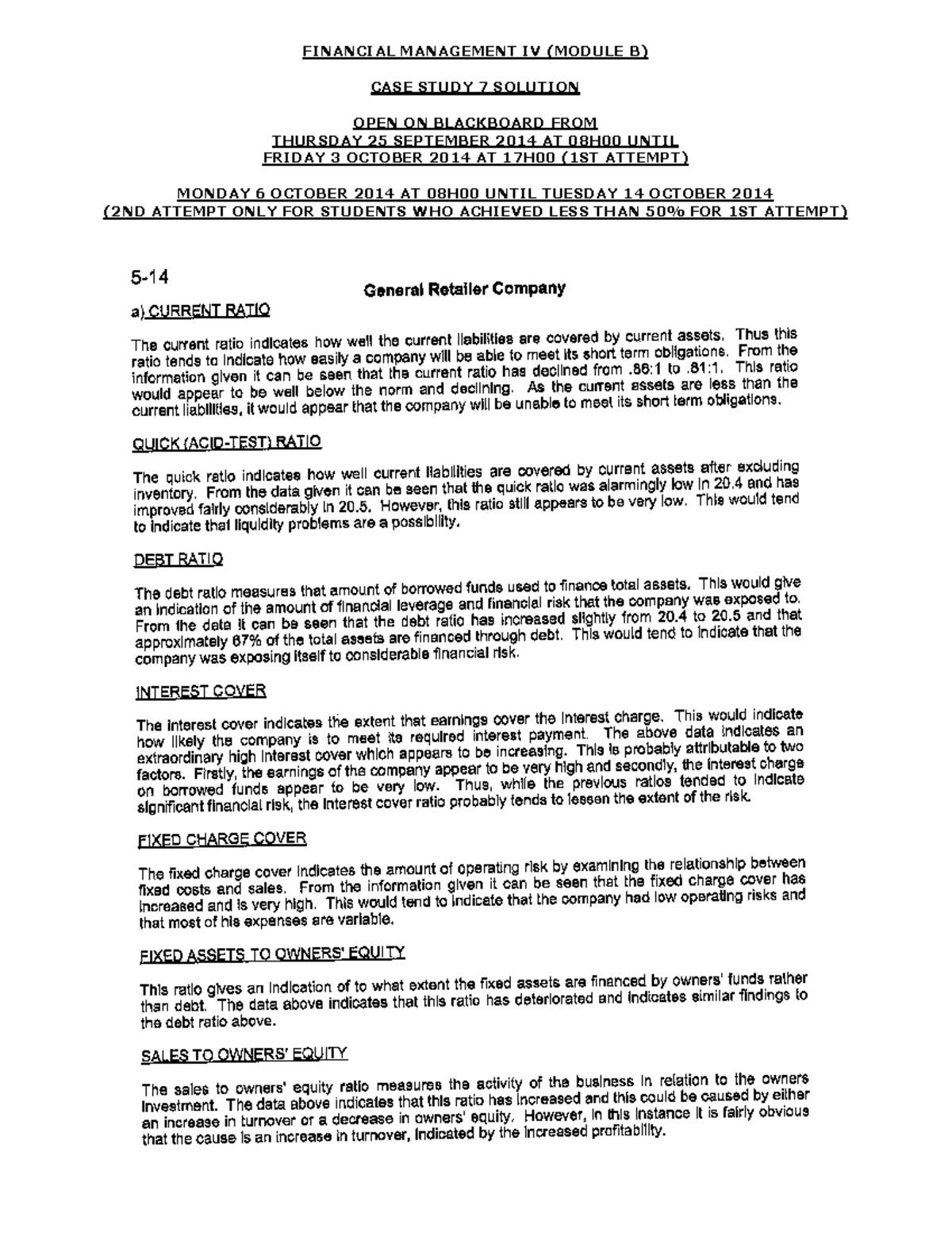Case Study 7 Solution - Lecture notes 1 - - Studocu