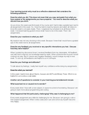 Cs1103 learning 3 - NOTe